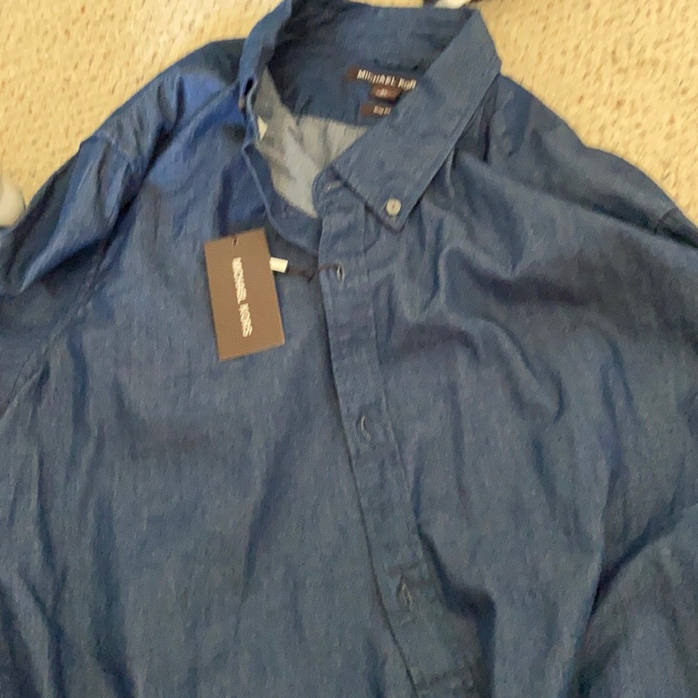 Micheal kors Denim shirt slim fit XL